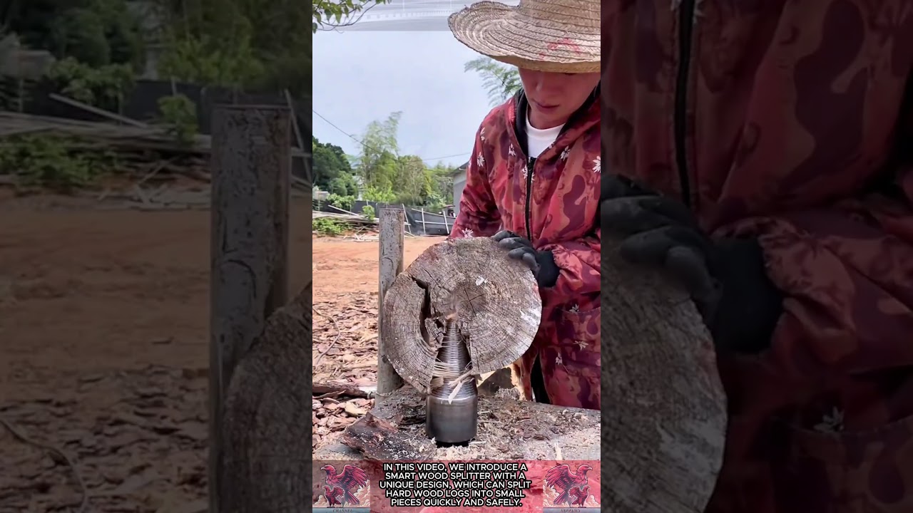Super convenient innovative wood splitter || Scientific work