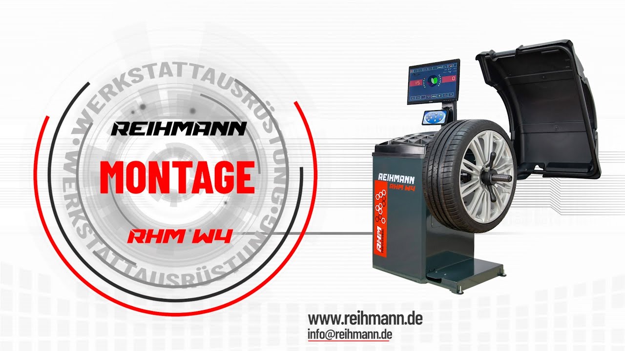 Montage Auswuchtmaschine Reihmann RHM W4