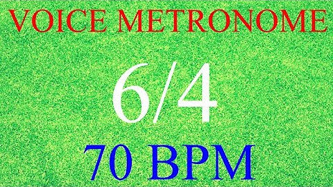 Voice Metronome  -   6 Count  -  70 bpm