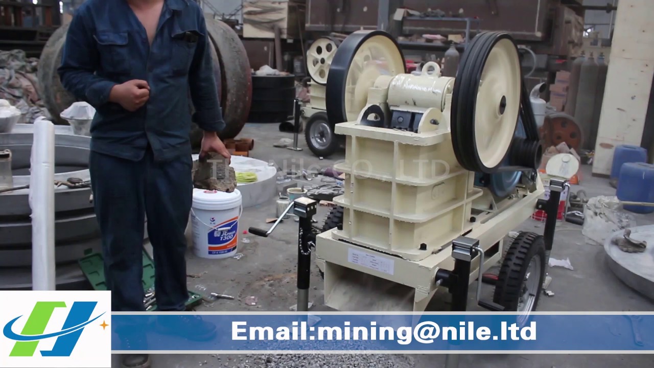 Mini Mobile Diesel Engine Jaw Crusher Stone Machine In Mining For