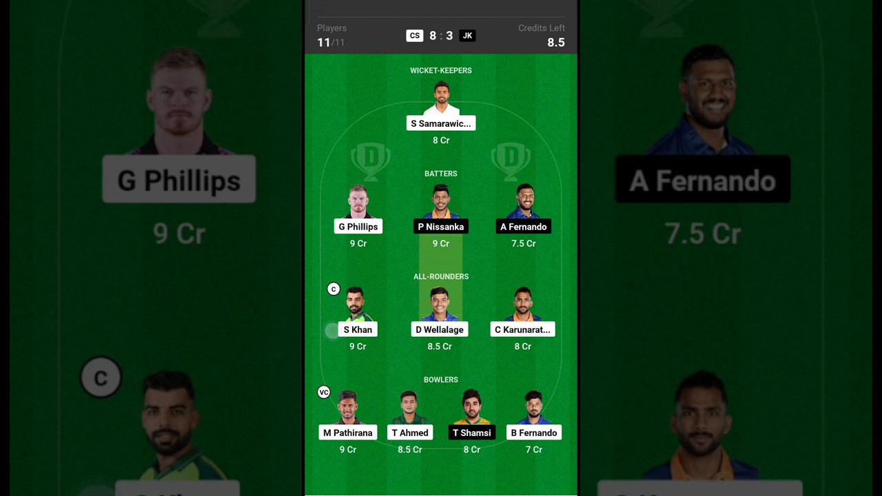 LANKA PREMIER LEAGUE T20match predictionCS🆚JK💯🏆