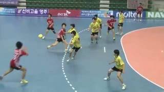 2013핸드볼코리아리그 전국중고핸드볼선수권대회_20131204_여중결승_양덕여중 vs 삼척여중