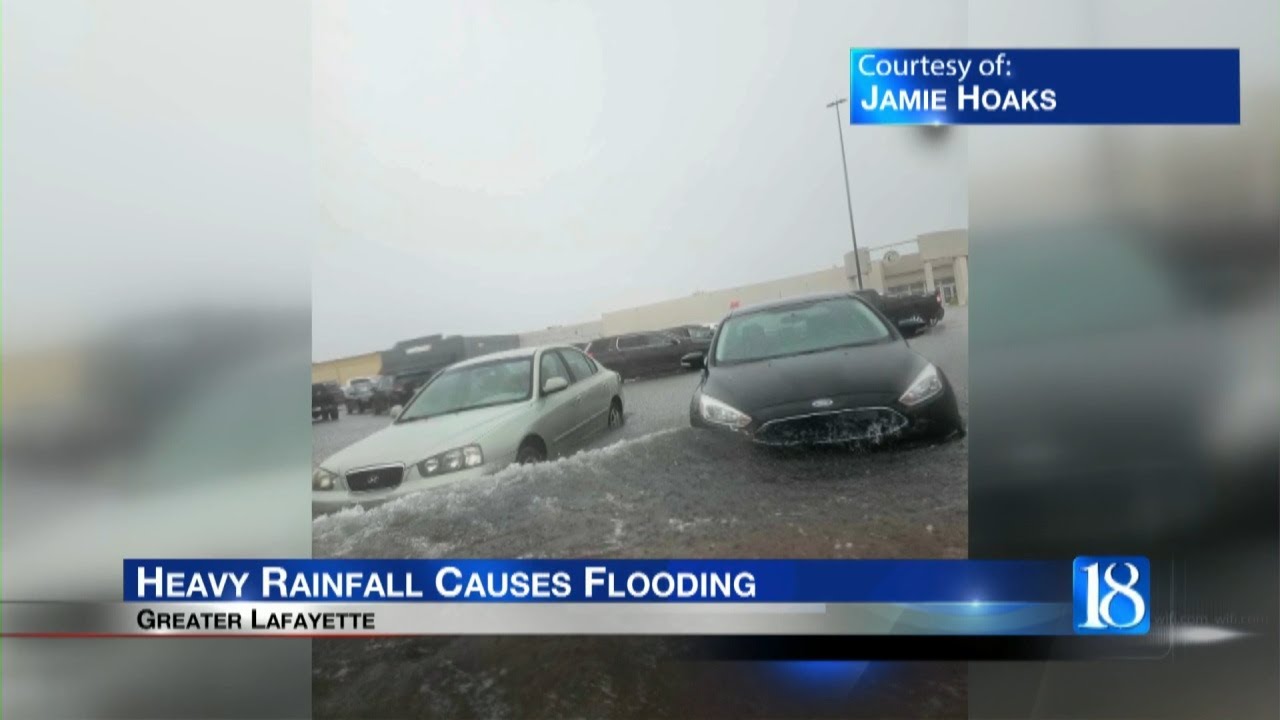 Heavy rain and strong storms causes local flooding - YouTube