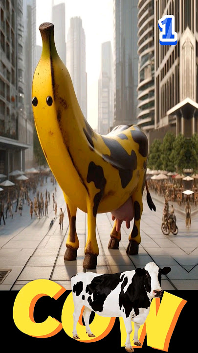 Animals in the shape of a banana