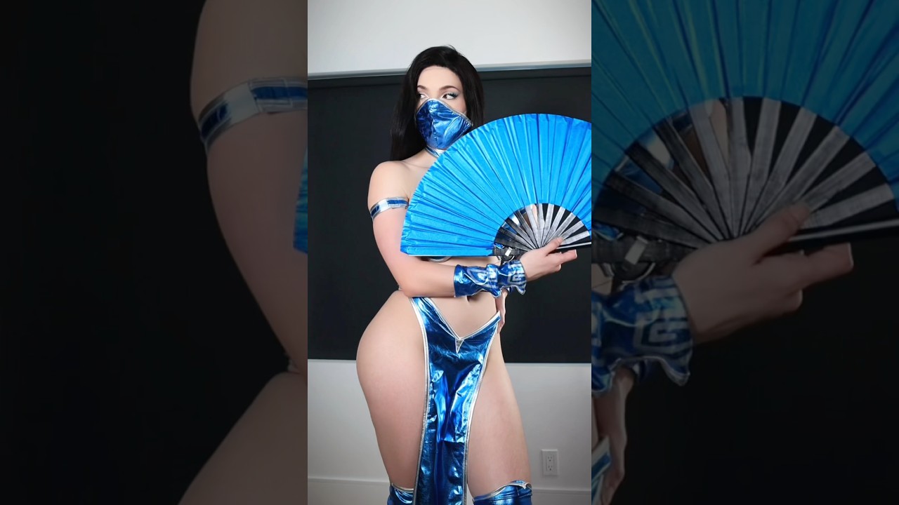 Kitana fan trick?! 🪭 #mortalkombat #kitana #cosplay