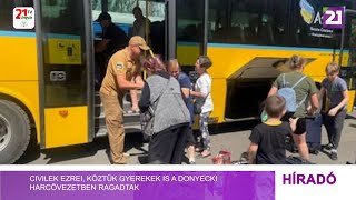 Civilek Ezrei, Köztük Gyerekek Is A Donyecki Harcövezetben Ragadtak