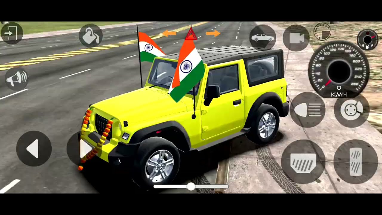 Modified Mahindra Thar Games:Indian Red Thar (Gadi Wala Games) Car Game Android Game 😈#2026