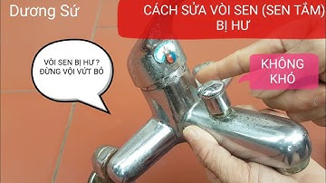 VÒI SEN BỊ HƯ Đừng vội vứt bỏ CÁCH SỬA VÒI SEN (SEN TẮM) BỊ HƯ