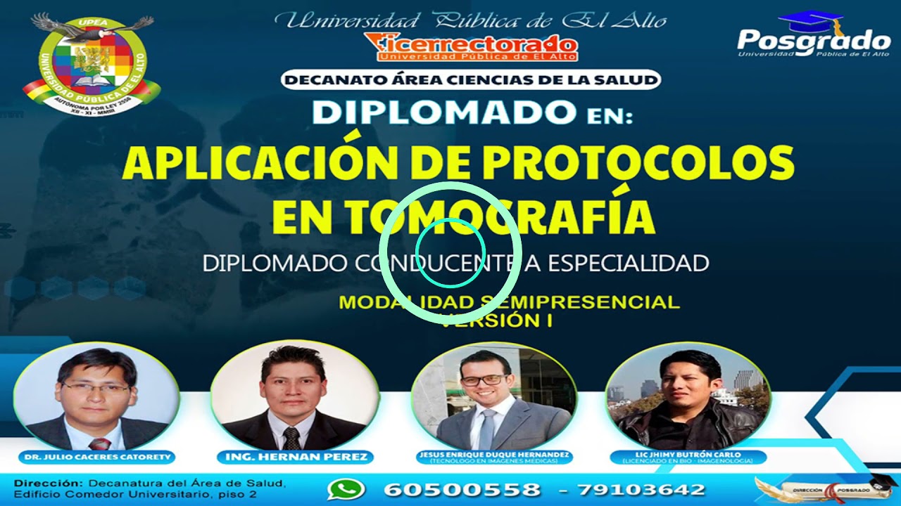 Dip. Aplicación de Protocolos en Tomografía | Posgrado UPEA