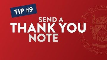 Why Thank You Notes Are IMPORTANT | Internship Tip #9 | The NSLS