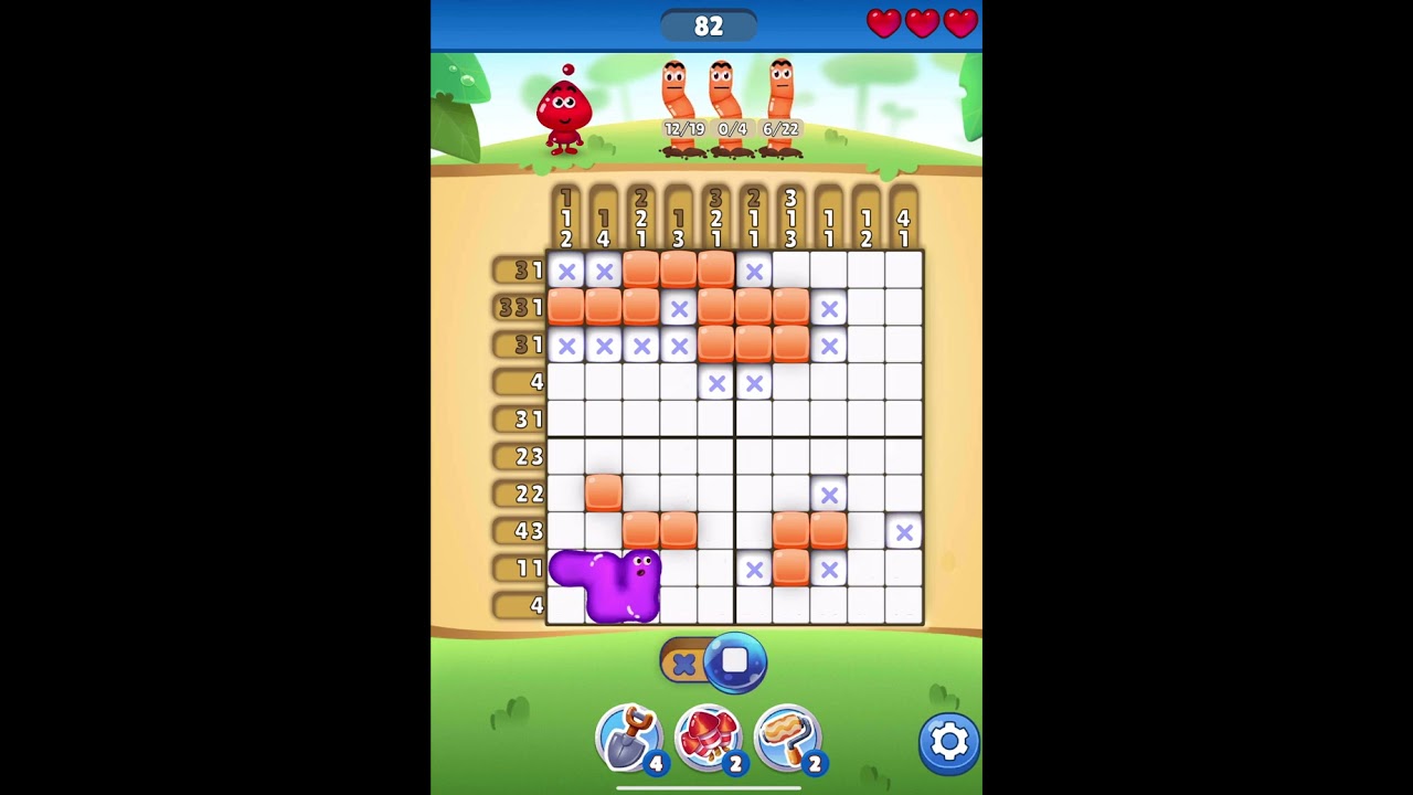 nonoページ Nono Crossing Picture Nonogram Level 82 #gameplay #puzzle - YouTube
