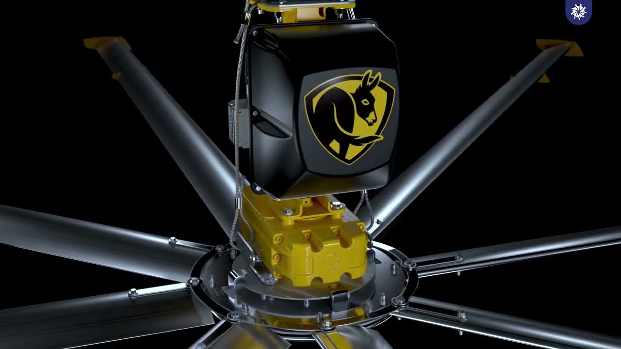 Ventilador de Techo Big Ass Fans Powerfoil X4 con tecnología HVLS