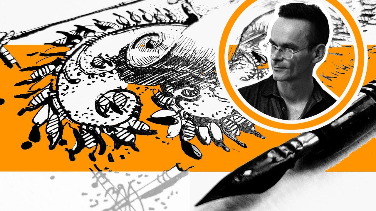 Ornament and patterns - how to draw. Floral ornament. Landscape sketching. Eduard Kichigin - YouTube