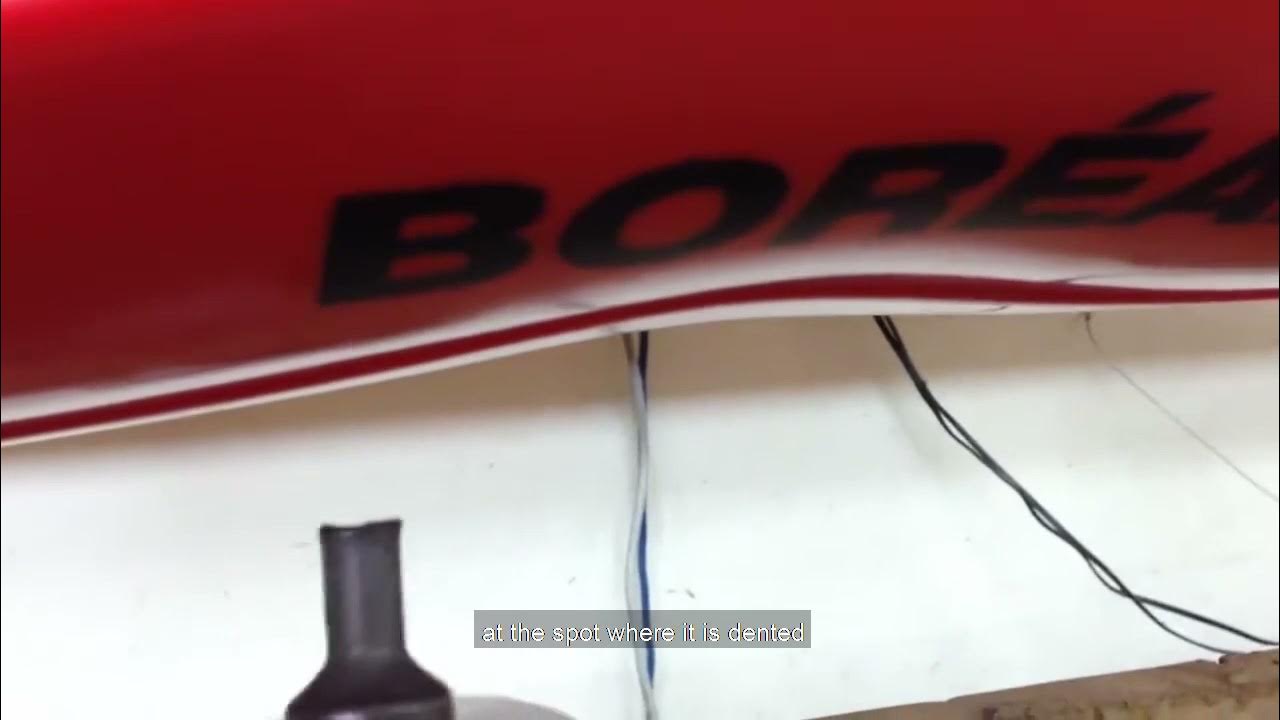 How to remove a dent from your plastic rotomolded kayak YouTube