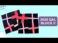 How to sew "Wonky Crosses" quilt blocks | 2025 QAL Block 1