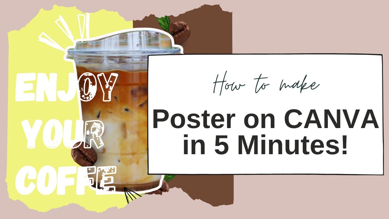 How to make posters in Canva ~~ CANVA POSTER MAKING - YouTube