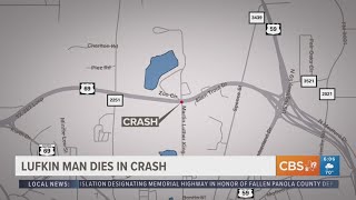 Lufkin man dies in crash