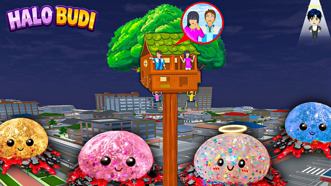 Yuta Mio Buat Rumah Pohon Paling Aman Dari Pasukan DUMPLING SQUISHY BERDARAH Di Kota Sakura😱