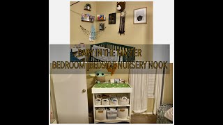 Bedside Nursery Nook| MINI CRIB| BABY IN MASTER BEDROOM