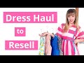 Thrift Haul to Resell on Poshmark - Designer &amp; Vintage Dresses to Sell Online #reseller #thrifting