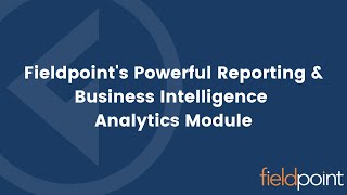 Fieldpoints Powerful Reporting Business Intelligence Analytics Module
