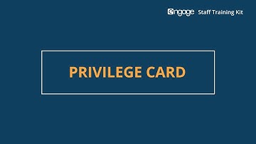 ENGAGE | The Digital Privilege Card | Staff Training Kit