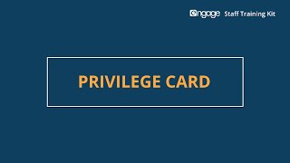 ENGAGE | The Digital Privilege Card | Staff Training Kit screenshot 3