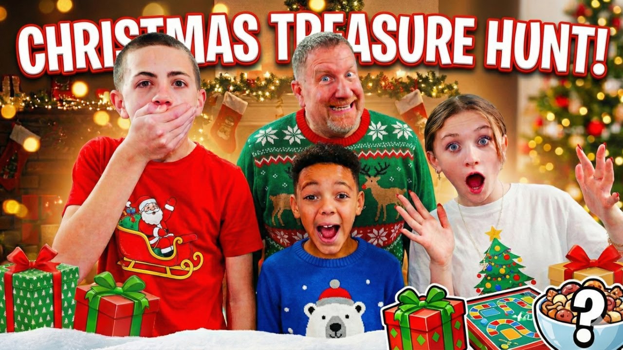 WE HID THE CHRISTMAS PRESENTS!! 🎁 (Treasure Hunt)