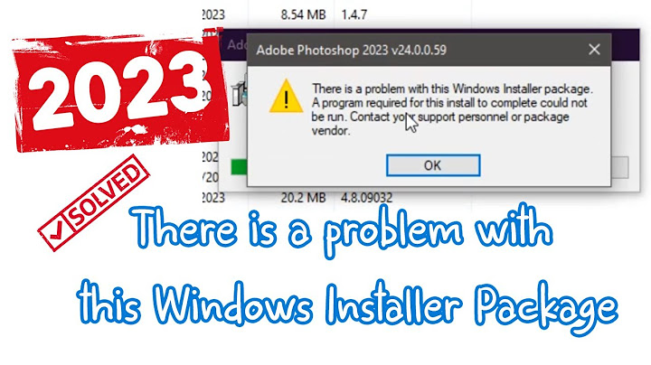 Lỗi windows installer v 5.0.7601.17514 năm 2024