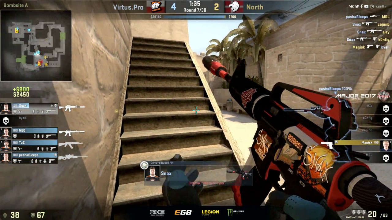 Virtus.pro.Snax 4K vs North @ Mirage 🏆 PGL Major Krakow 2017. CS GO