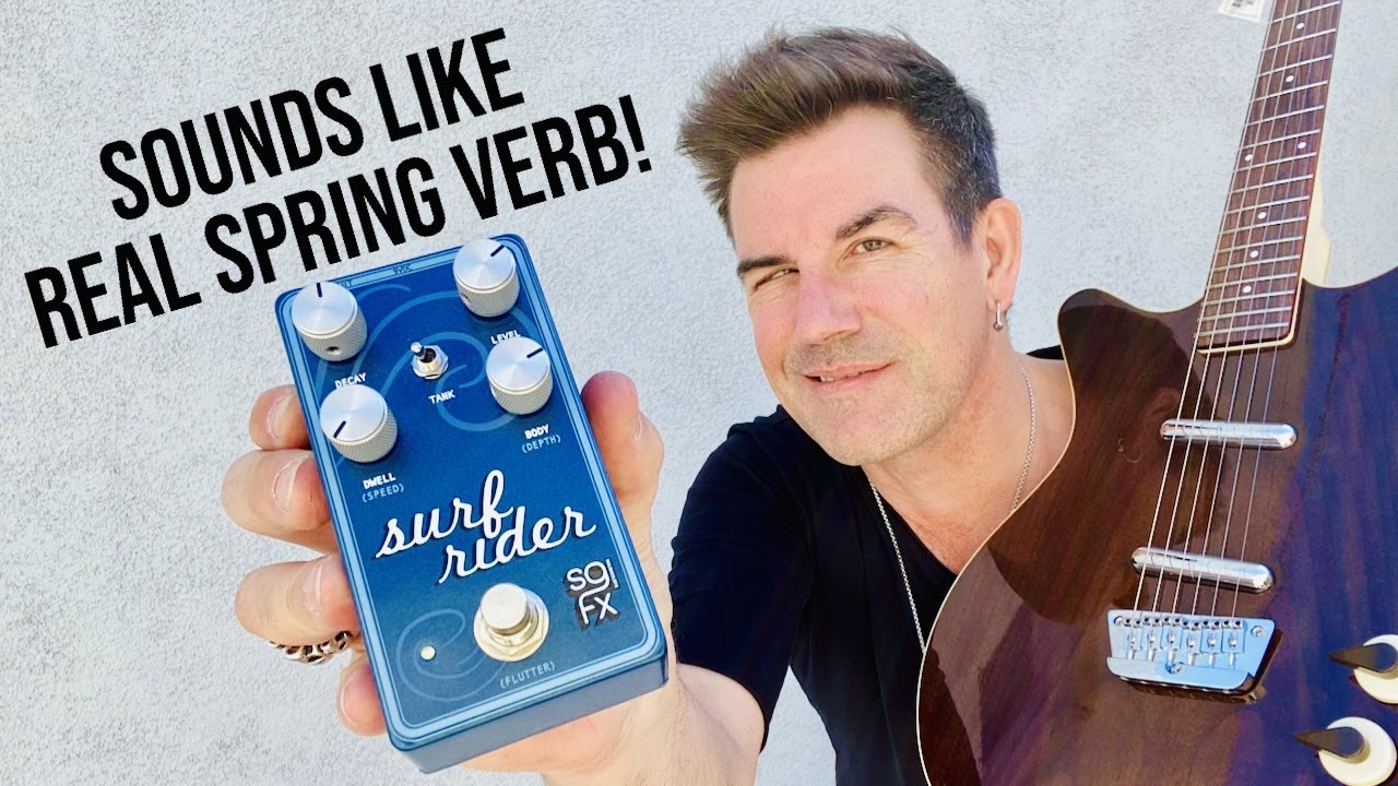 SolidGoldFX Surf Rider IV Spring Reverb Blue リバーブ ギター