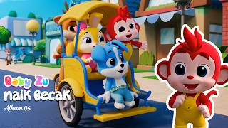 Ride a Pedicab ♪ I Want to Go on an Outing ♪ Around the City ♪ Call a Pedicab ♪ BabyZu #indonesia...