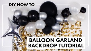 How To: Balloon Garland Backdrop DIY Tutorial | BalsaCircle.com