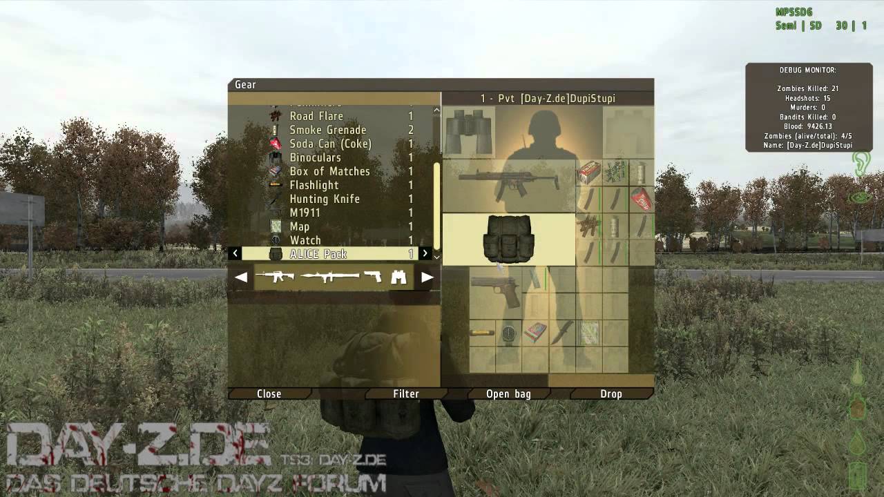DayZ [HowTo] #001 Das Inventar - YouTube