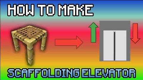 How To Make A Elevator using "Scaffolding" ||| Scaffolding Elevator Tutorial (EASY & SIMPLE) [MCPE]