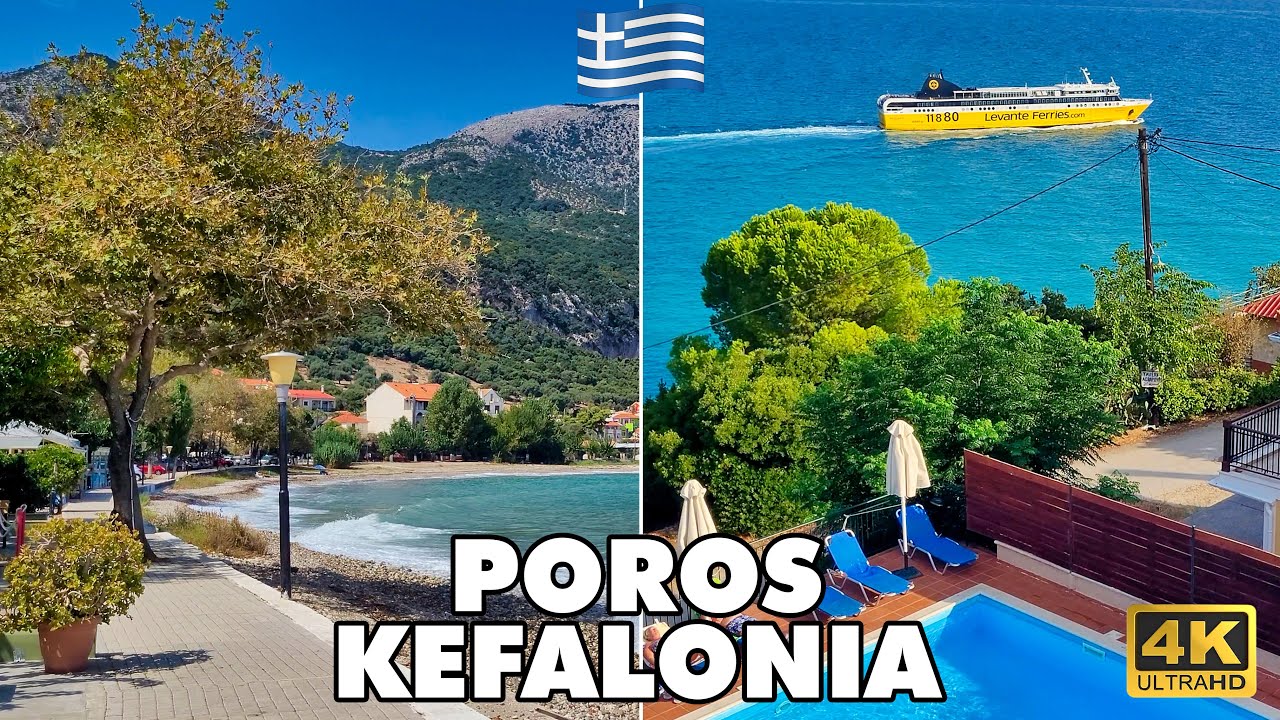 POROS Kefalonia Island - Greece | Picturesque Coastal Town 🏖️🇬🇷
