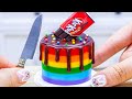 Amazing KITKAT Cake | Satisfying Amazing Tiny Rainbow Kitkat Chocolate Cake Decorating |Sweet KitKat