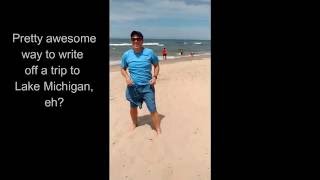 Fun video on four useful life hacks to make your next beach trip more
enjoyable. get stuff the sand easier, keep yourself in shade, away
sand...