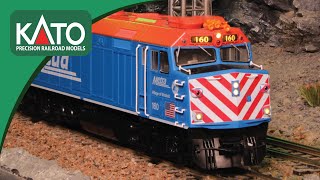 HO-Scale Metra F40PHs and Amtrak Viewliner IIs! (KATO Monthly Announcement)