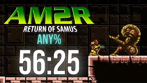 AM2R 1.5.5 Normal Any% in 56:25 RTA and 48:31 IGT