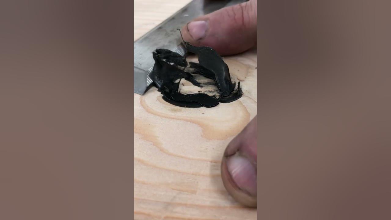 Filling Minor Voids in Wood With Black Hot Glue! Woodworking Trick!! 