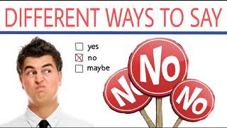 Different ways to say No | synonyms of NO
