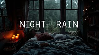 ⛈RAIN at Night to Sleep Instantly  Powerful Rain to Block Noise, Sleep better, ASMR
