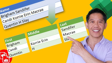Extract First, Last & Middle Name Excel Power Query