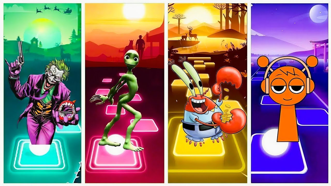 TILES HOP 🆚 JOKER 🆚 MR KRABS 🆚 DAME TU COSITA 🆚 SPRUNKI MEME 