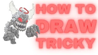 How to draw Tricky Phase 5 (FNF)