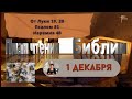 План чтения Библии - 1 декабря 2023 года