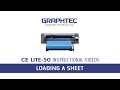 Graphtec CE LITE-50 -  Loading a Sheet