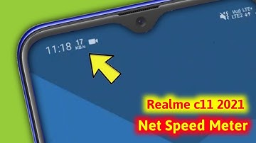 why internet speed setting missing realme c11 2021? how to unable net speed meter in realme c11 2021