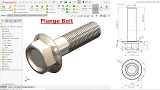 Flange Bolt in Solidworks